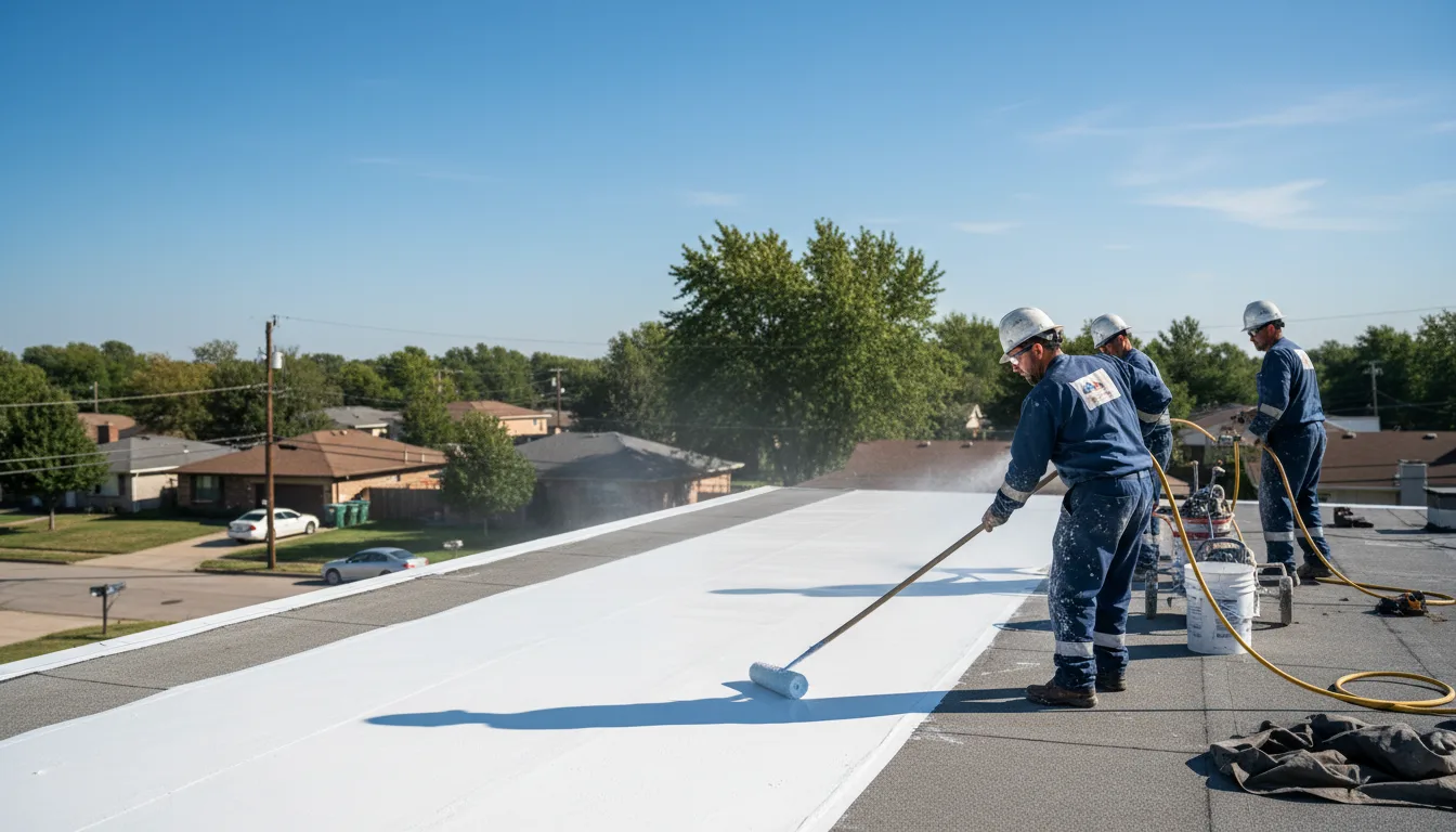 Commercial roof coating in East Berkshire, VT near me